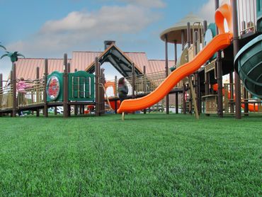 Commercial Artificial Grass in a children's playground