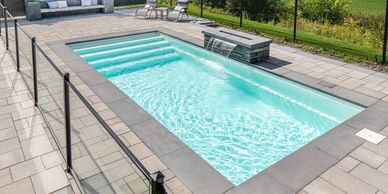Aquarino Fiberglass swimming pool Ottawa
