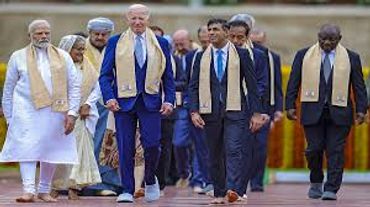 Narendra Modi leading world leaders in G20 summit in India