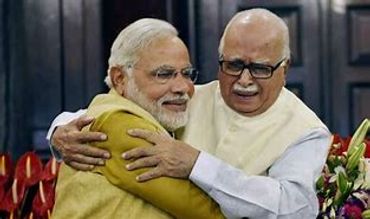 lal krishna advani greeted by Narendra Modi