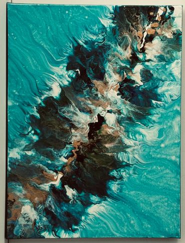 Tidal Awaking 18” X 24” Gallery Wrapped Acrylic $300