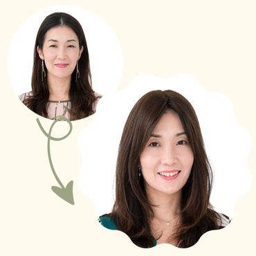 Half wig transformation - before and after