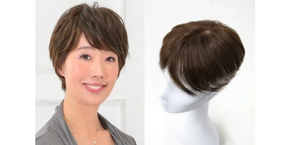 Topper / Half Wig for short hair style