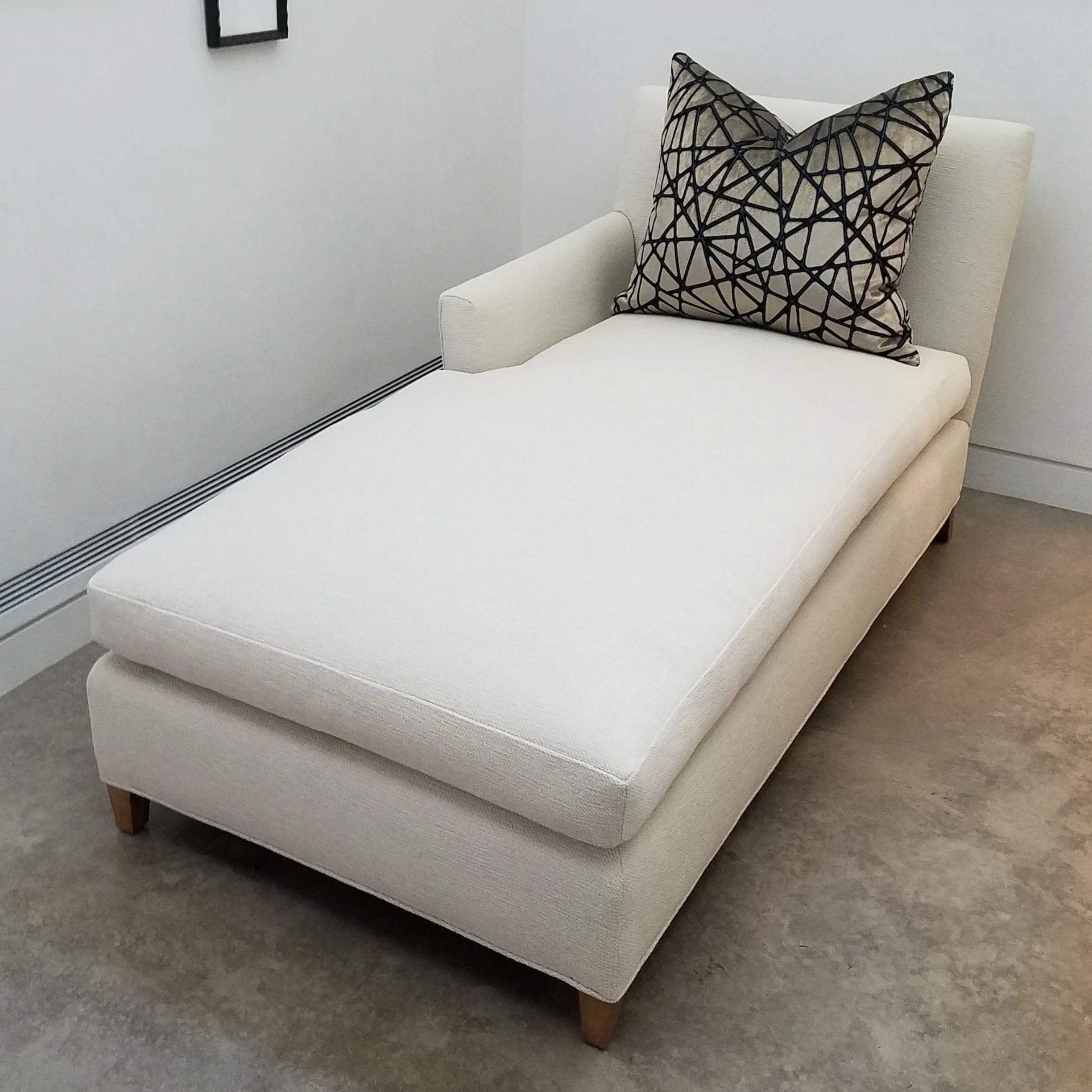 Custom Reupholstered Chaise