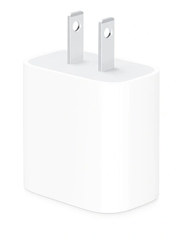 The Apple 18W USB‑C Power Adapter offers fast, efficient charging at home, in the office, or on the 
