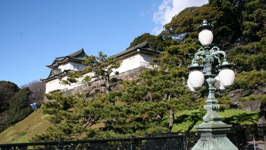 Fushimi-yagura watchtower inside grounds of Imperial Palace, Tokyo, Japan