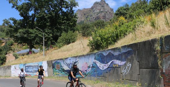 Cycling in Pniel, Dwars River Valley, Western Cape, South Africa