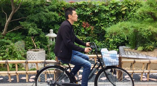 Cycling in Tokyo, Japan