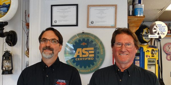 Jim and Dan, Owners and Master Mechanics started this company together 20 years ago. 