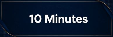 Text showing '10 Minutes' on a dark background.