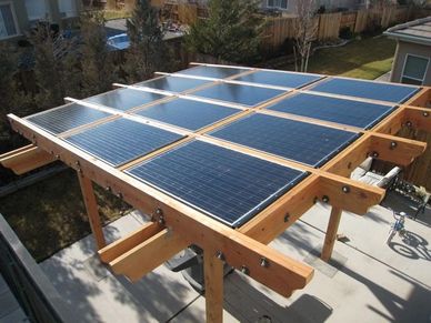 LeafSolo ground mount solar panel array
