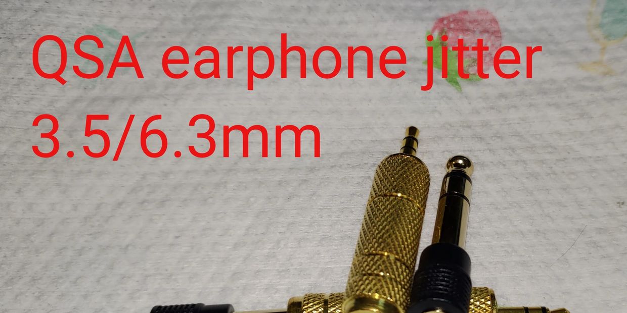 qsa headphones jitter 3.5mm+6.3mm per sets