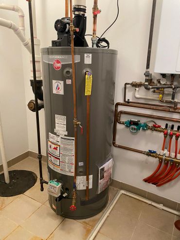 Install 75 Gallon Power Vent Water Heater