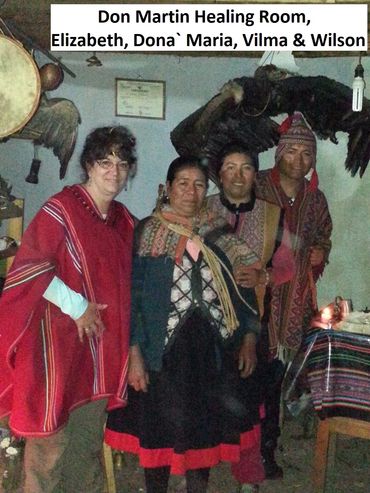 Don Martin Pinedo Acuna Healing room Peru, Elizabeth, Dona` Maria, Vilma & Wilson.