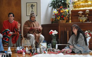 Teaching Shamanism at the Providence Zen Center, Cumberland, Rhode Island USA.  Marco Nunez, Don Mar