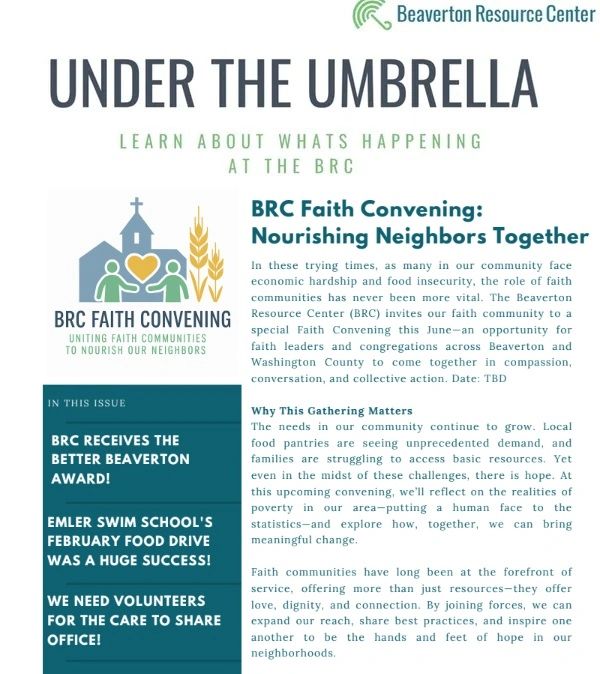 BRC Newsletter: April 2025
