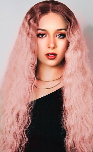 Long Pink Lace Front Wig
Pastel Pink Lace Front Wig
Rooted Lace Front Wig