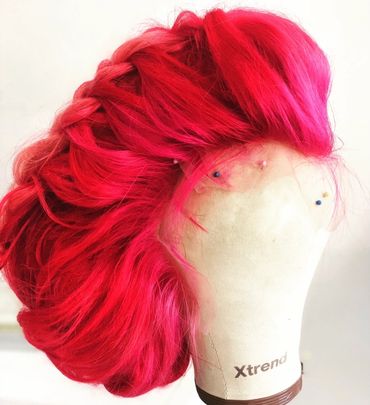 Pink Front Lace Wig