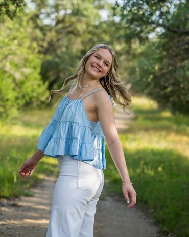 Lago Vista High School girl doing swing turn