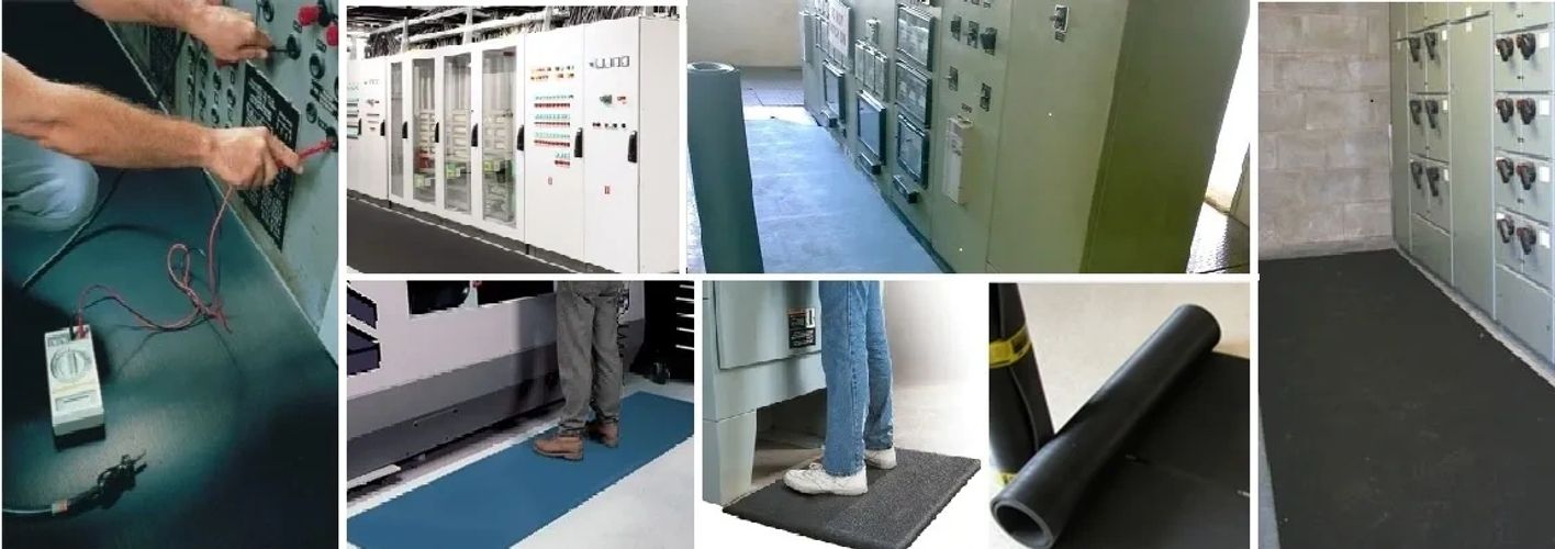 Electrical Insulation Safety Mats for workers handling electricity LT & HT control Panels.