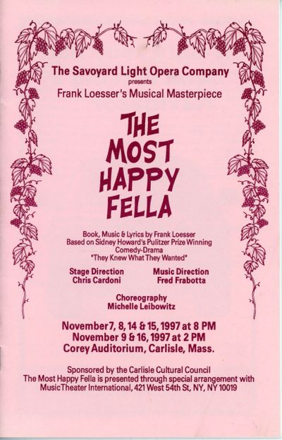 The Most Happy Fella 1997