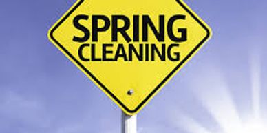 Spring cleaning sign