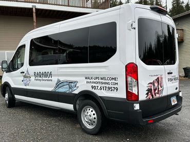 Baranof Fishing Excursions Van Decals