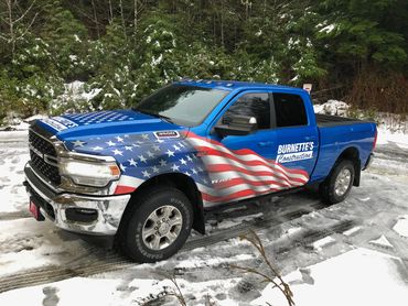 Burnette Construction Truck Wrap