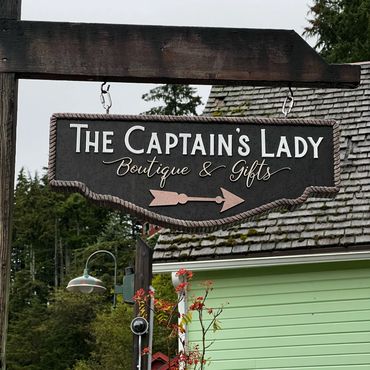 Captain's Lady Hanging Sign