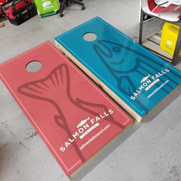 Salmon Falls Cornhole Boards