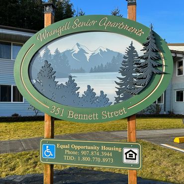 Wrangell Senior Apartments Monument Sign