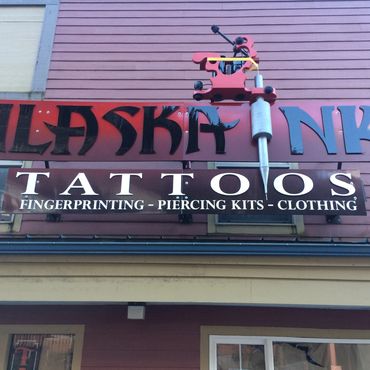 Alaska Ink Building Sign