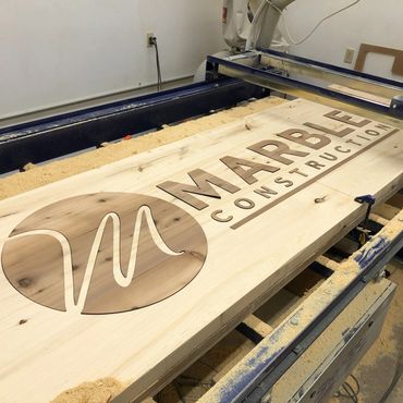 Marble Construction Personalized Table