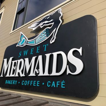 Sweet Mermaids Building Sign