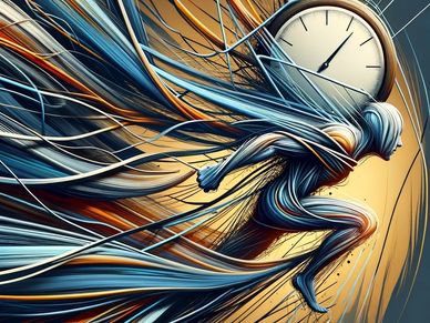 representations of stress, capturing the essence of tension and pressure,