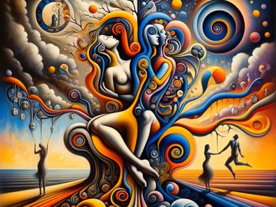 mages inspired by the themes of intimacy versus isolation,