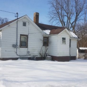 2bed one bath 196 Roller Ave. Beaver Dam, WI.  River in the back yard.