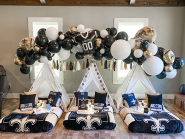 Saints Teepee sleepover Mississippi