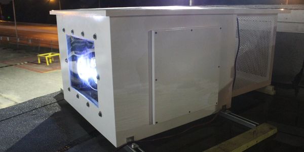 Outdoor video enclosure. Waterproof projection system in Montgomery AL