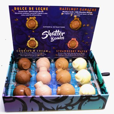 Shatter Bombs 600mg | Euphoria Extractions | The finest chocolate edibles in the world