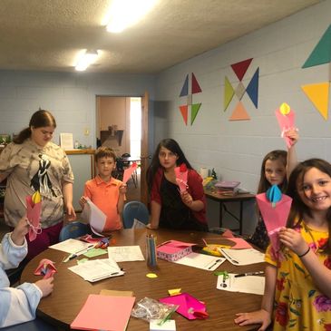 craft time during Children's Church