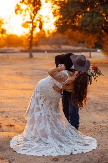 Coarsegold Rodeo Grounds Wedding Bride and Groom