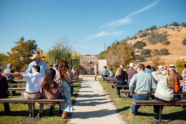 Coarsegold Rodeo Grounds Wedding Ceremony Area