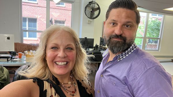 With CEO Peter Mastrogiacomo, at Grayson Sky, where eps 3,6,9,12 were edited