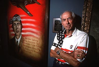 General Robert L Scott (retired) at the Museum of Aviation in Warner-Robins, Georgia, USA.