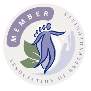 The AoR logo. Jo is a full member and offers restorative professional Reflexology services, Medstead