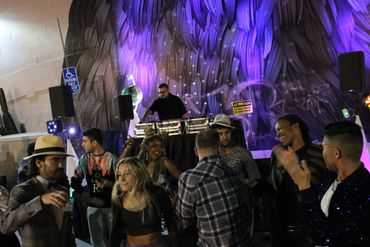 dancing at fundraising event