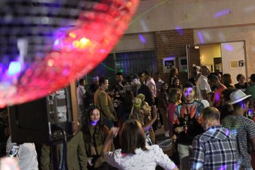 dancing at fundraising event