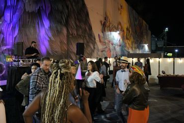 Dancing at a fundraising event