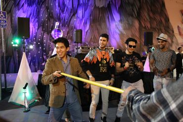 Dancing at a fundraising event